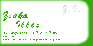 zsoka illes business card